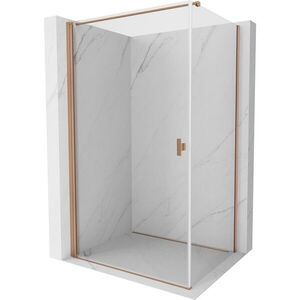 MEXEN/S - Mist-B sprchovací kút dvere krídlové 95 x 85, transparent, meď kartáčovaná 8A2T-095-085-65-00 vyobraziť