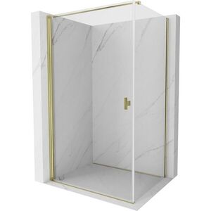 MEXEN/S - Mist-B sprchovací kút dvere krídlové 75 x 85, transparent, zlato 8A2T-075-085-50-00 vyobraziť