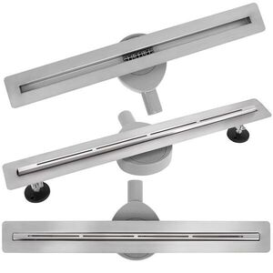 REA - Odtokový žľab FILO Nickel Brush 80 KPL-G6802 vyobraziť