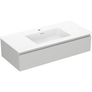 MEXEN/S - Orio kúpeľňová skrinka 100 cm s umývadlom Otis, 1 šuplík, šedá mat/biela mat 91A10-10023-1-BF62-W18M01 vyobraziť