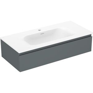 MEXEN/S - Orio kúpeľňová skrinka 100 cm s umývadlom Vela, 1 šuplík, grafit mat/biela mat 91A10-10023-1-BF66-W23M01 vyobraziť