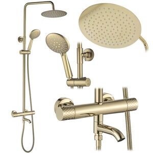 REA - Sprchová sada s termostatom LUNGO Diamond - Gold REA-P5960 vyobraziť