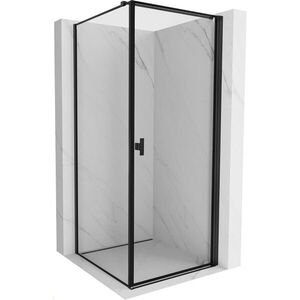 MEXEN/S - Mist-B sprchovací kút dvere krídlové pravá 80 x 80, čierna okraj, čierna 8A2T-080-080-70-70-P vyobraziť