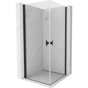 MEXEN/S - Mist-B Duo sprchovací kút dvere krídlové 90 x 90, transparent, čierna 8A2-090-090-70-00 vyobraziť
