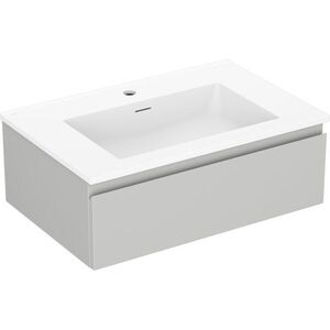 MEXEN/S - Orio kúpeľňová skrinka 70 cm s umývadlom Otis, 1 šuplík, sivá mat/biela mat 91A10-07023-1-BF62-W18M01 vyobraziť