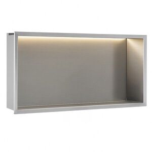 REA - VSTAVNÁ KÚPEĽŇOVÁ POLICA LED 30x60 steel brush REA-08544 vyobraziť