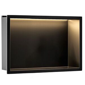 REA - VSTAVNÁ KÚPEĽŇOVÁ POLICA LED 30x45 black REA-08546 vyobraziť