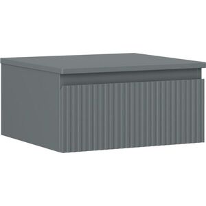 MEXEN/S - Rivel kúpeľňová skrinka pod umývadlo 50 cm s doskou, 1 šuplík, reliéf, grafit mat 91A20-05023-1-BFC66 vyobraziť