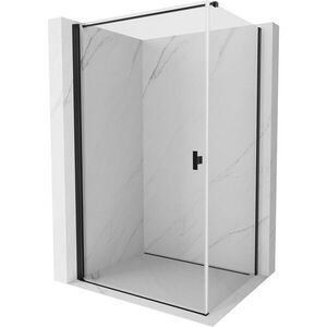 MEXEN/S - Mist-B sprchovací kút dvere krídlové 80 x 110, transparent, čierna 8A2T-080-110-70-00 vyobraziť