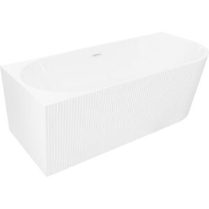 MEXEN/S - Silo voľne stojaca rohová vaňa ľavá reliéf 170 x 80, biela, sifón a prepad biela 52891708000L-20 vyobraziť