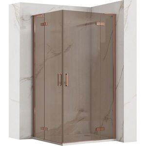 REA/S - Sprchová kabína Hugo Double 80x80 Copper Brush KPL-K6971 vyobraziť