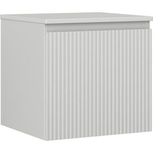 MEXEN/S - Rivel kúpeľňová skrinka pod umývadlo 50 cm s doskou, 1 šuplík, reliéf, šedá mat 91A20-05047-1-BFC62 vyobraziť