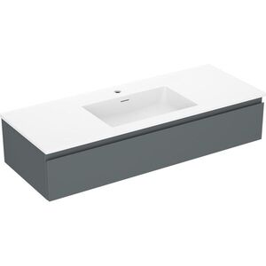MEXEN/S - Orio kúpeľňová skrinka 120 cm s umývadlom Otis, 1 šuplík, grafit mat/biela mat 91A10-12023-1-BF66-W18M01 vyobraziť