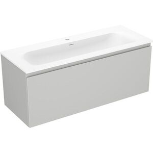 MEXEN/S - Orio kúpeľňová skrinka 120 cm s umývadlom Vela, 1 šuplík, sivá mat/biela mat 91A10-12047-1-BF62-W23M01 vyobraziť