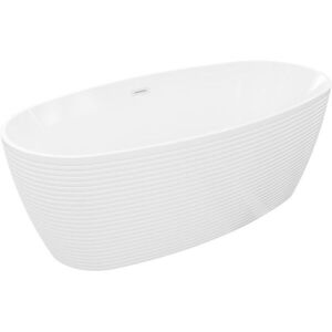 MEXEN/S - Lira voľne stojaca vaňa vzor 170 x 80, biela, sifón a prepad biela 52831708000-20 vyobraziť
