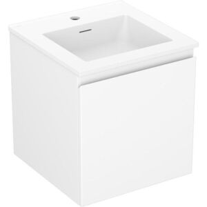 MEXEN/S - Orio kúpeľňová skrinka 45 cm s umývadlom Otis, 1 šuplík, biela mat 91A10-04547-1-BF01-W18M01 vyobraziť
