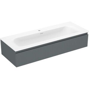 MEXEN/S - Rivel kúpeľňová skrinka 120 cm s umývadlom Vela, 1 šuplík, reliéf, grafit mat/biela mat - 91A20-12023-1-BF66-W23M0 91A20-12023-1-BF66-W23M01 vyobraziť