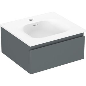 MEXEN/S - Orio kúpeľňová skrinka 50 cm s umývadlom Vela, 1 šuplík, grafit mat/biela mat 91A10-05023-1-BF66-W23M01 vyobraziť