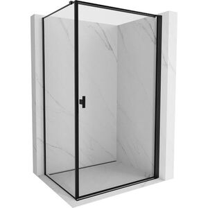 MEXEN/S - Mist-B sprchovací kút dvere krídlové pravá 70 x 90, čierna okraj, čierna 8A2T-070-090-70-70-P vyobraziť