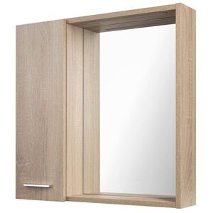 AQUALINE - ZOJA/KERAMIA FRESH STRIP galérka s LED osvetlením 60x60x14cm, ľavá, dub platin 45027S vyobraziť