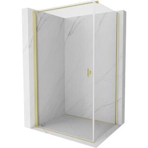 MEXEN/S - Mist-B sprchovací kút dvere krídlové 70 x 110, transparent, zlato kartáčovaná 8A2T-070-110-55-00 vyobraziť
