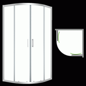Laveo - Desna - štvrťkruhový sprchovací kút 90x90 cm JKD_096Z vyobraziť