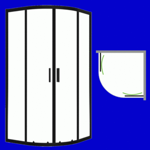 Laveo - Desna - štvrťkruhový sprchovací kút 80x80 cm JKD_786Z vyobraziť