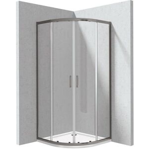 DEANTE - Funkia Evo štvrťkruh sprchovací kút s vaničkou, 90x90 cm KYPPD099P vyobraziť