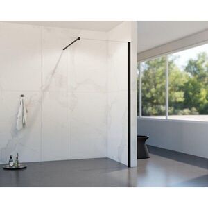 HOPA - Walk-in sprchovací kút LAGOS BLACK NEW 200 - Farba rámu - Čierna, Rozmer A - 80, Rozmer C - 200, Výplň - Číre bezpečnostné sklo - 8 mm BCLAGO80MBCN2 vyobraziť