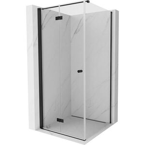 MEXEN/S - Mist-F sprchovací kút skladacie dvere ľavá 95 x 95, transparent, čierna 8A6T-095-095-70-00-L vyobraziť