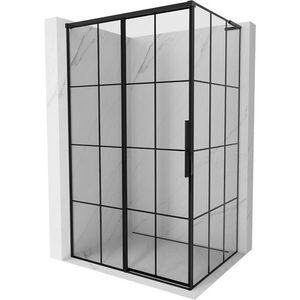 MEXEN/S - Rox L sprchový kút posuvný ľavá 95 x 120, čierna kratka, čierna 8C2L-095-120-70-77-L vyobraziť
