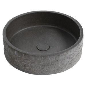 SAPHO - ISPIR betónové umývadlo vrátane odtoku, 40cm, čierny granit AR476 vyobraziť