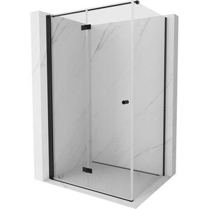 MEXEN/S - Mist-F sprchovací kút skladacie dvere ľavá 85 x 95, transparent, čierna 8A6T-085-095-70-00-L vyobraziť