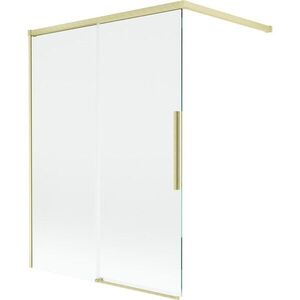 MEXEN/S - Rox vaňová zástena 2-krídlová posuvná 120 x 150, transparent, zlatá kartáčovaná 8C9-120-003-55-00 vyobraziť