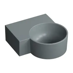 OMNIRES - OVO M+ umývadlo na dosku/závesné - ľavé, 33 x 34 cm, ash grey mat; OVO335UWLAG vyobraziť