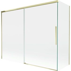 MEXEN/S - Rox vaňová zástena 2-krídlová posuvná 190 + 90 x 150, transparent, zlatá 8C9-190-090-50-00 vyobraziť
