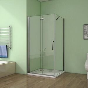 H K - Sprchovací kút SOLO B8 80x100x185 so zalamovacími dverami SE-SOLOB88010 vyobraziť