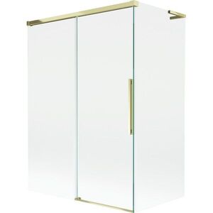 MEXEN/S - Rox L vaňová zástena 2-krídlová posuvná 120 + 70 x 150, transparent, zlatá 8C9L-120-070-50-00 vyobraziť