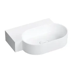 OMNIRES - OVO M+ umývadlo na dosku/závesné - ľavé, 55 x 38 cm, biele lesk; OVO555UWLBP vyobraziť