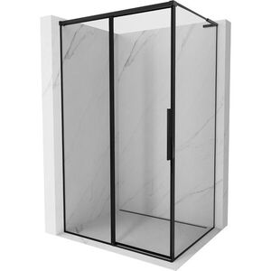 MEXEN/S - Rox L sprchový kút posuvný ľavá 105 x 70, čierna okraj, čierna 8C2L-105-070-70-70-L vyobraziť