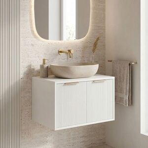 REA - Kúpeľňová skrinka pod umývadlo Core 60cm White REA-M0400 vyobraziť