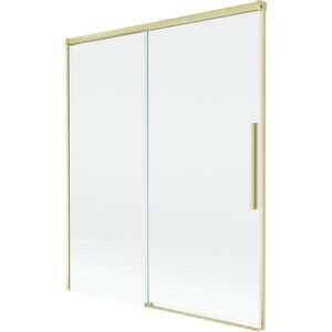 MEXEN/S - Rox vaňová zástena 2-krídlová posuvná 140 x 150, transparent, zlatá kartáčovaná 8C9-140-001-55-00 vyobraziť
