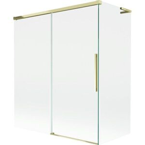 MEXEN/S - Rox L vaňová zástena 2-krídlová posuvná 140 + 70 x 150, transparent, zlatá 8C9L-140-070-50-00 vyobraziť