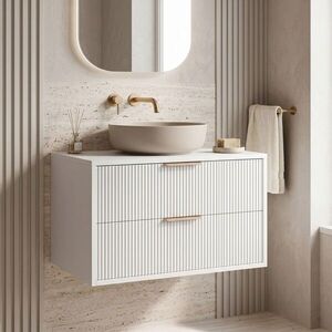 REA - Kúpeľňová skrinka pod umývadlo Mono 80cm White REA-M0403 vyobraziť