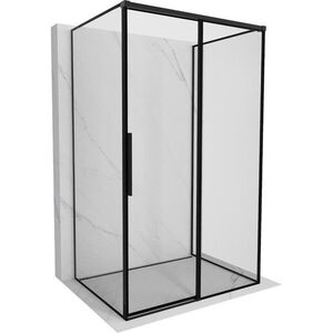 MEXEN/S - Rox-3S sprchovací kút 3 stenný, posuvný pravá 130 x 80, čierna okraj, čierna 8C2-130-080-70-70-3S-P vyobraziť