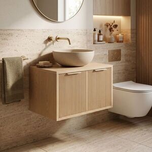 REA - Kúpeľňová skrinka pod umývadlo Core 60cm Beige REA-M0406 vyobraziť