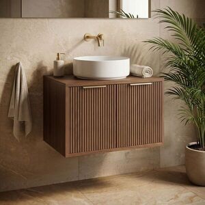 REA - Kúpeľňová skrinka pod umývadlo Core 60cm Brown REA-M0411 vyobraziť