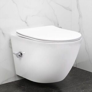REA - Závesná WC misa Carlo Lux Rimless s funkciou bidetu REA-C9701 vyobraziť