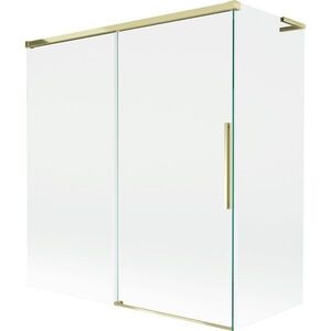 MEXEN/S - Rox L vaňová zástena 2-krídlová posuvná 150 + 70 x 150, transparent, zlatá 8C9L-150-070-50-00 vyobraziť