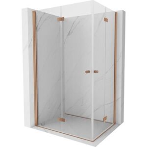 MEXEN/S - Mist-F Duo sprchovací kút skladacie dvere ľavá 120 x 110, transparent, meď kartáčovaná 8A6-120L-110P-65-00 vyobraziť